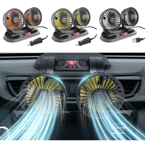 Miniatura 2 de Ventilador Carro Mini Escritorio Doble